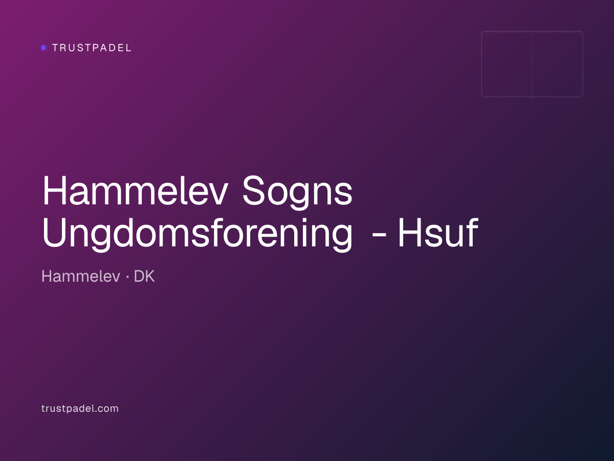 Hammelev Sogns Ungdomsforening - Hsuf padel club