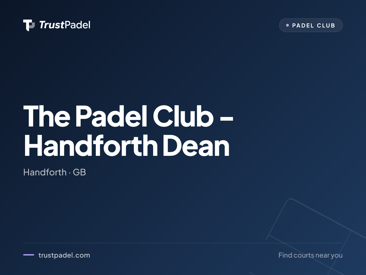 The Padel Club - Handforth Dean padel club