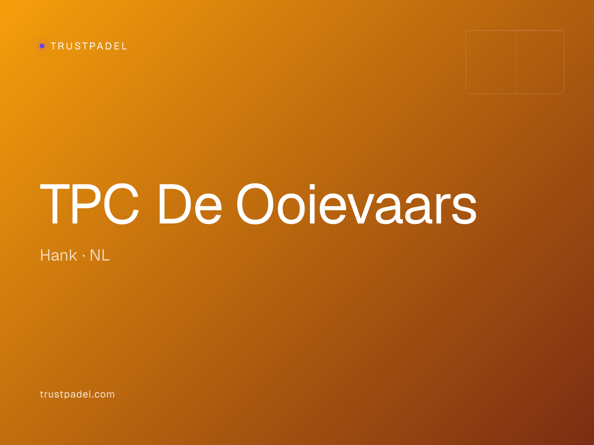 TPC De Ooievaars padel club