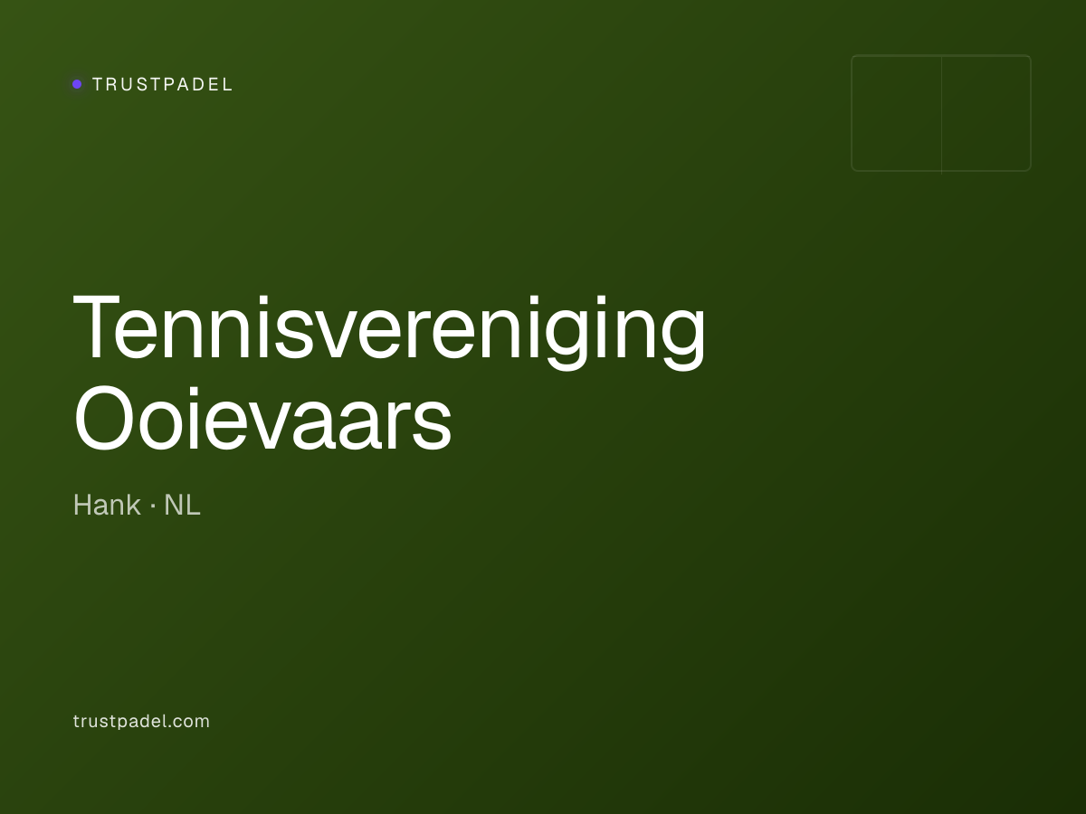 Tennisvereniging Ooievaars padel club
