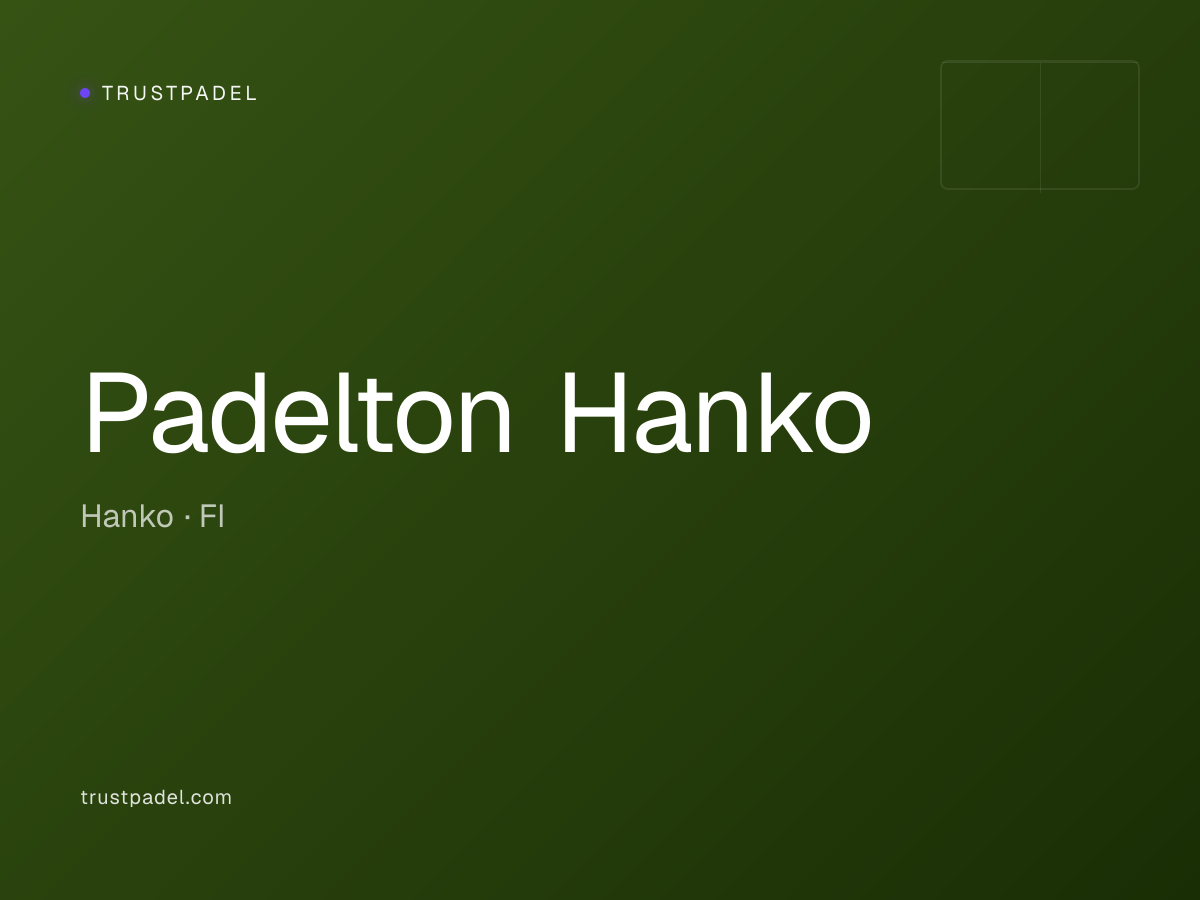 Padelton Hanko padel club