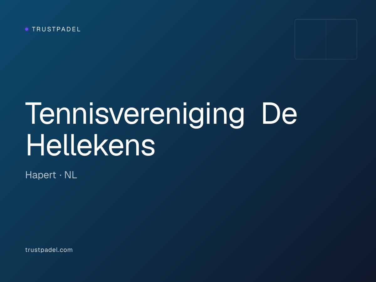 Tennisvereniging De Hellekens padel club