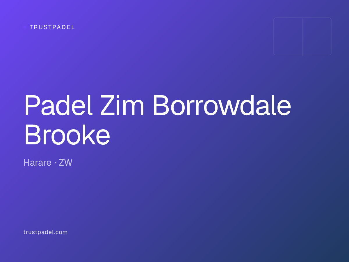 Padel Zim Borrowdale Brooke padel club