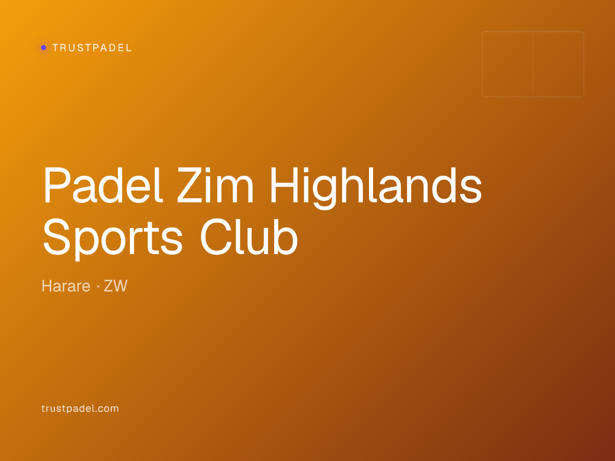 Padel Zim Highlands Sports Club padel club