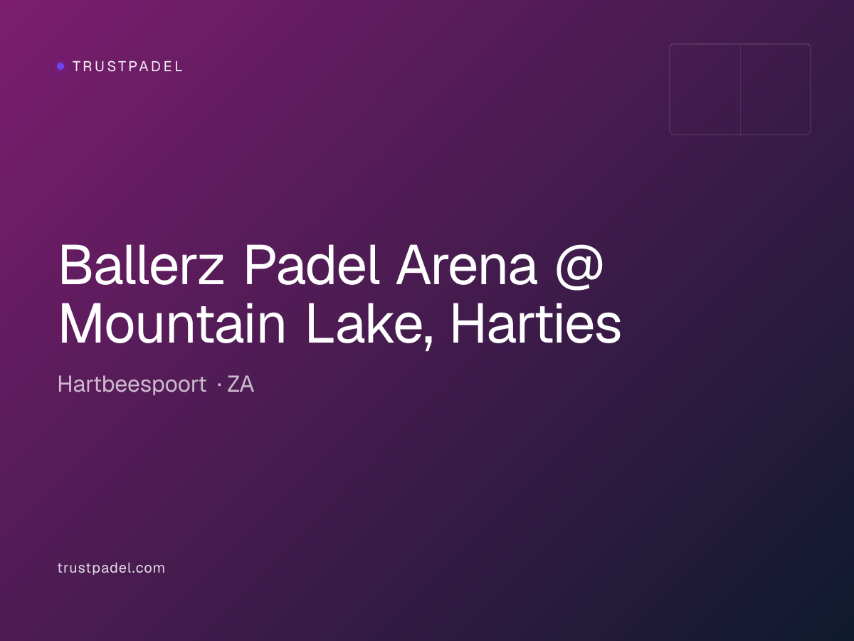 Ballerz Padel Arena @ Mountain Lake, Harties padel club