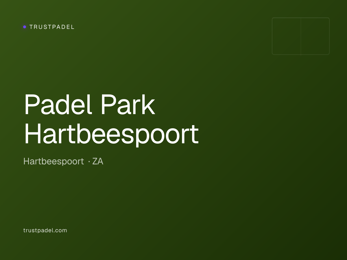 Padel Park Hartbeespoort padel club