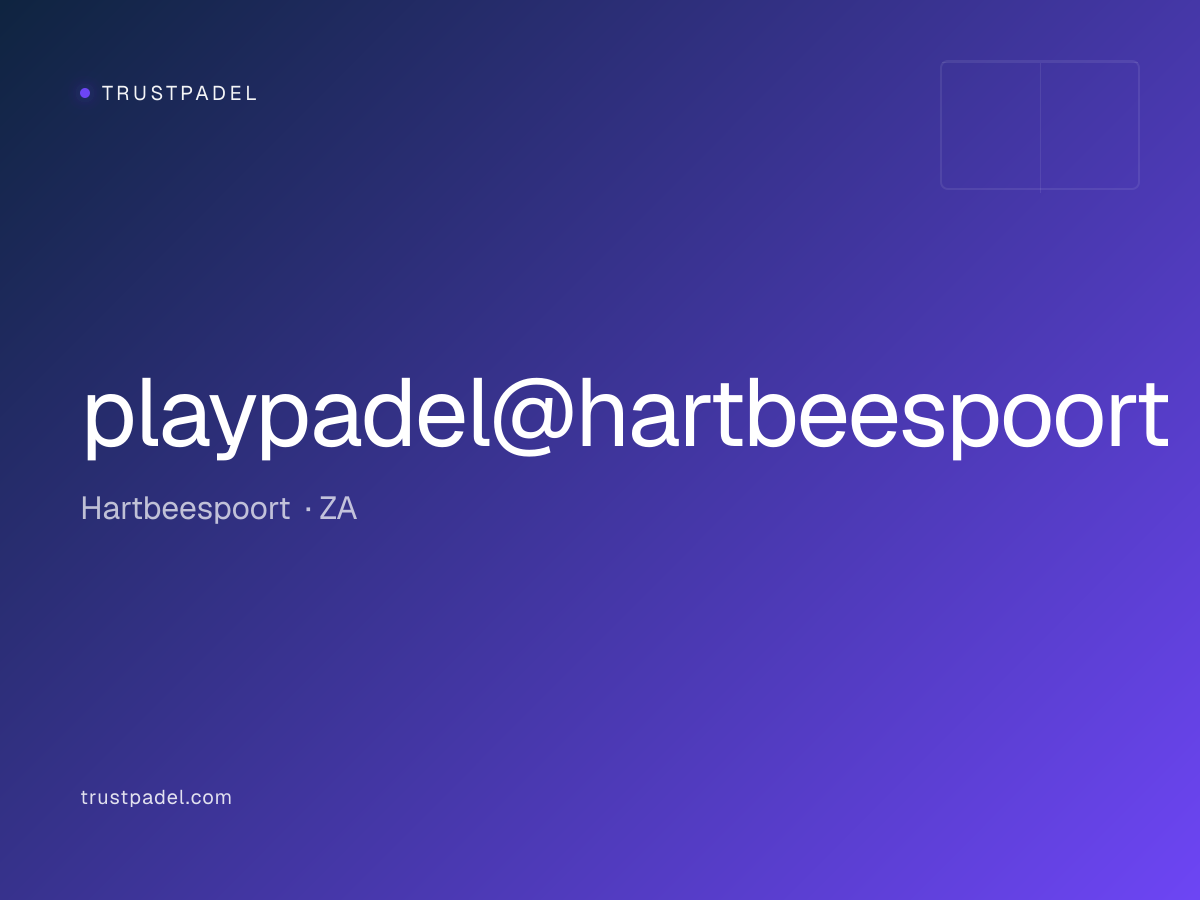 playpadel@hartbeespoort padel club