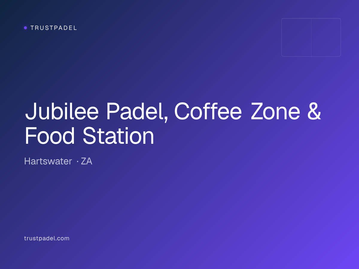 Jubilee Padel, Coffee Zone & Food Station padel club