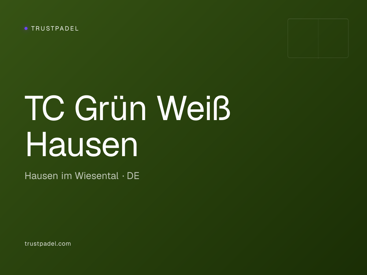 TC Grün Weiß Hausen padel club