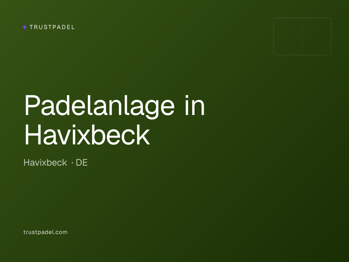 Padelanlage in Havixbeck padel club