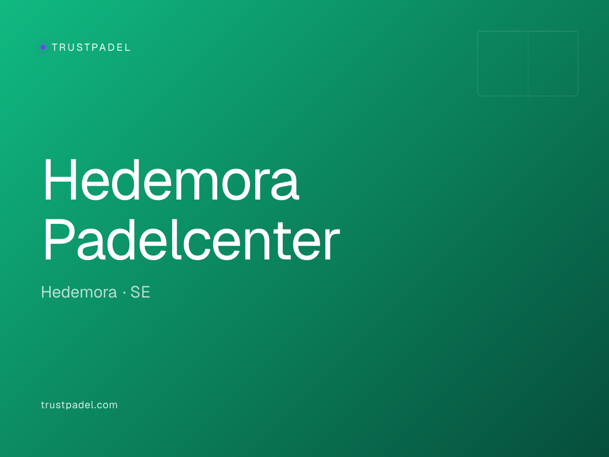 Hedemora Padelcenter padel club