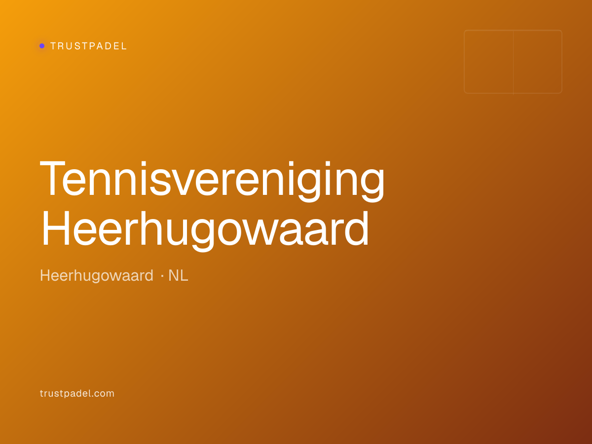 Tennisvereniging Heerhugowaard padel club