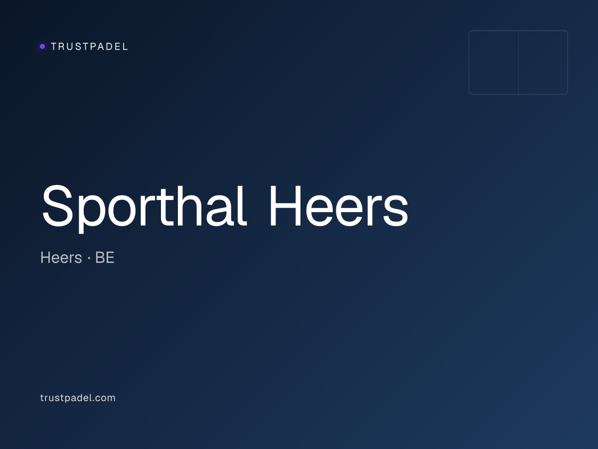 Sporthal Heers padel club