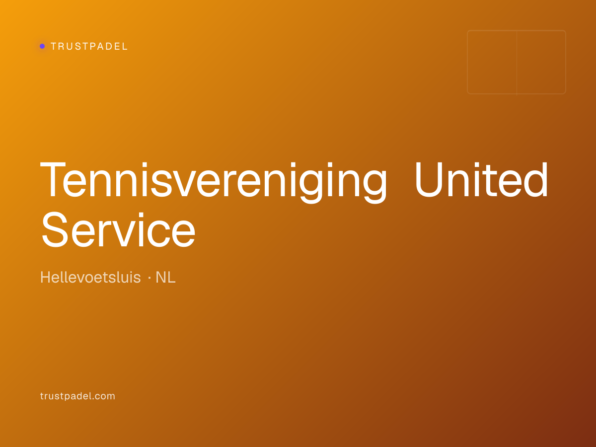 Tennisvereniging United Service padel club