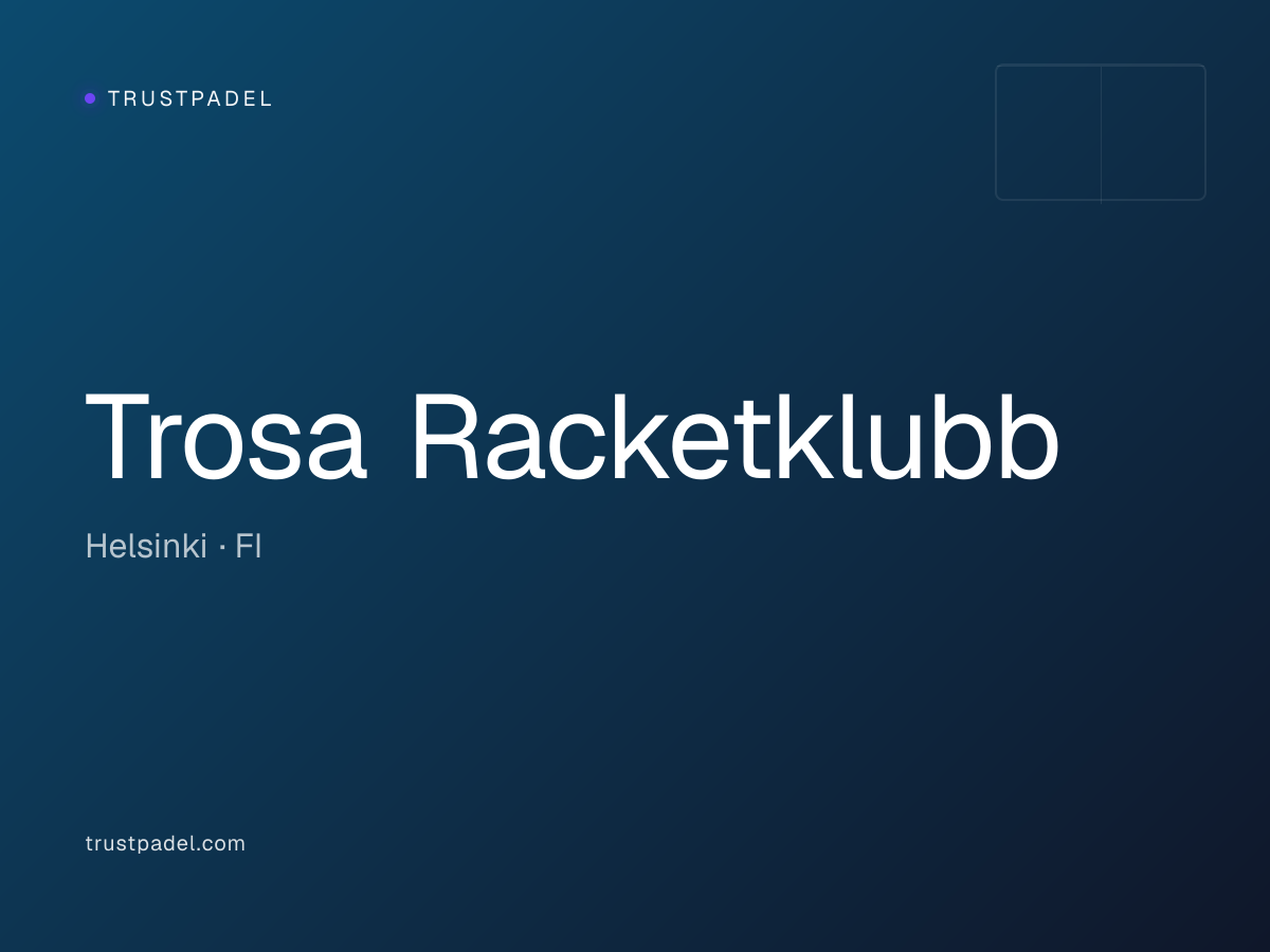 Trosa Racketklubb padel club