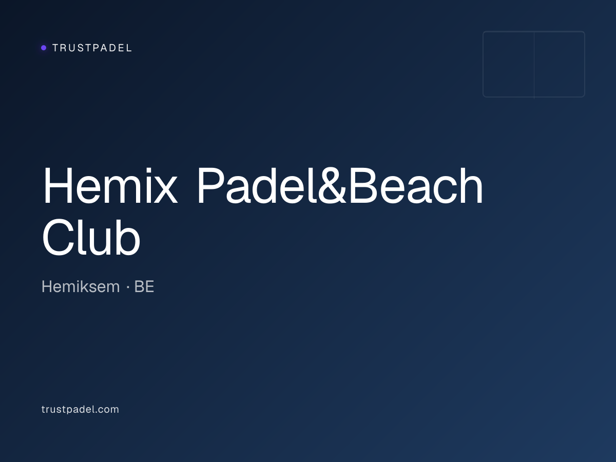Hemix Padel&Beach Club padel club