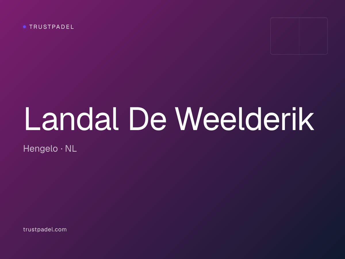 Landal De Weelderik padel club