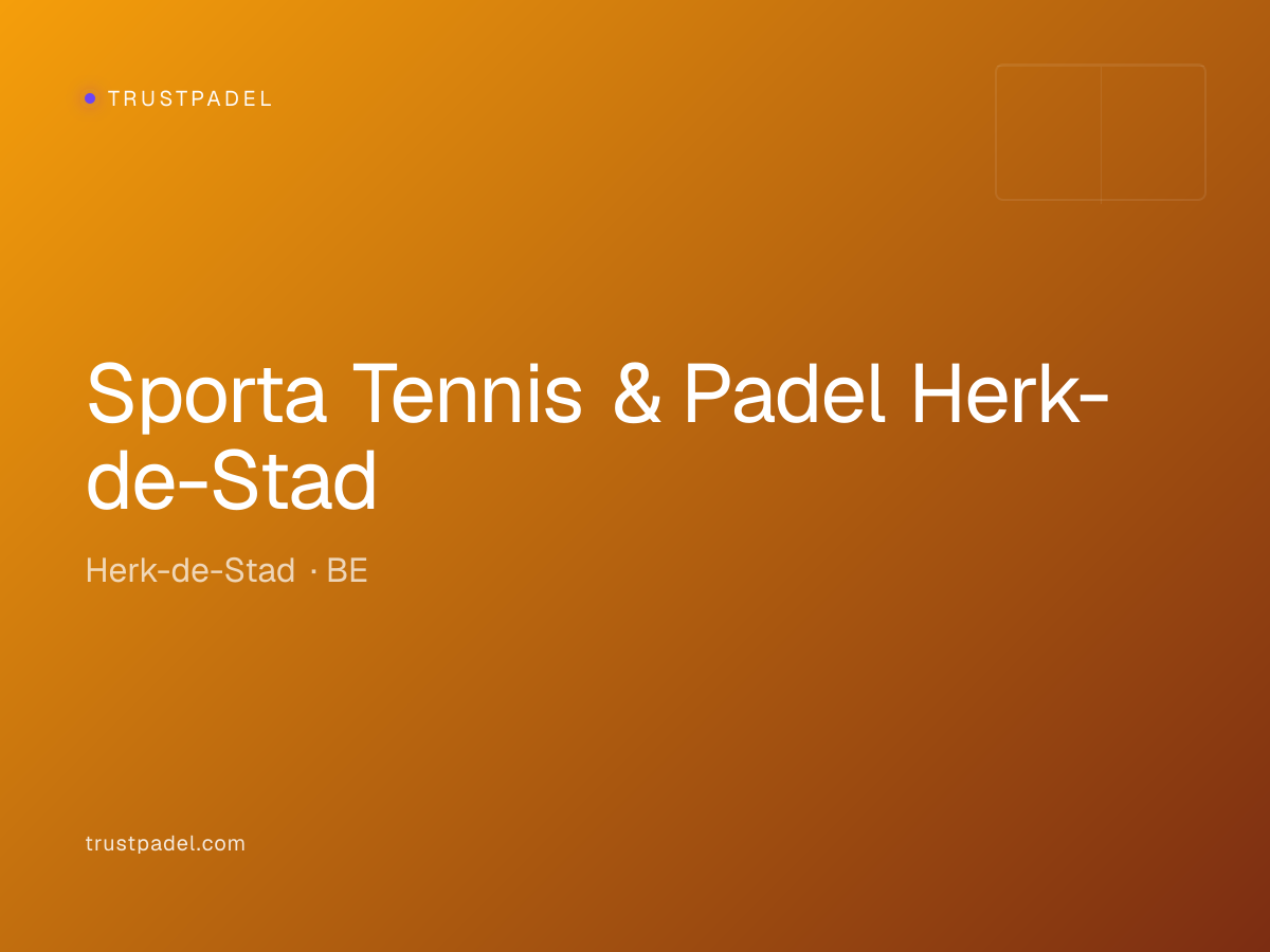 Sporta Tennis & Padel Herk-de-Stad padel club