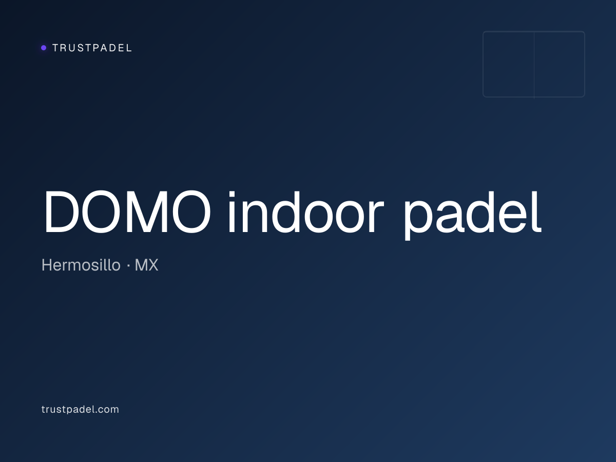DOMO indoor padel padel club