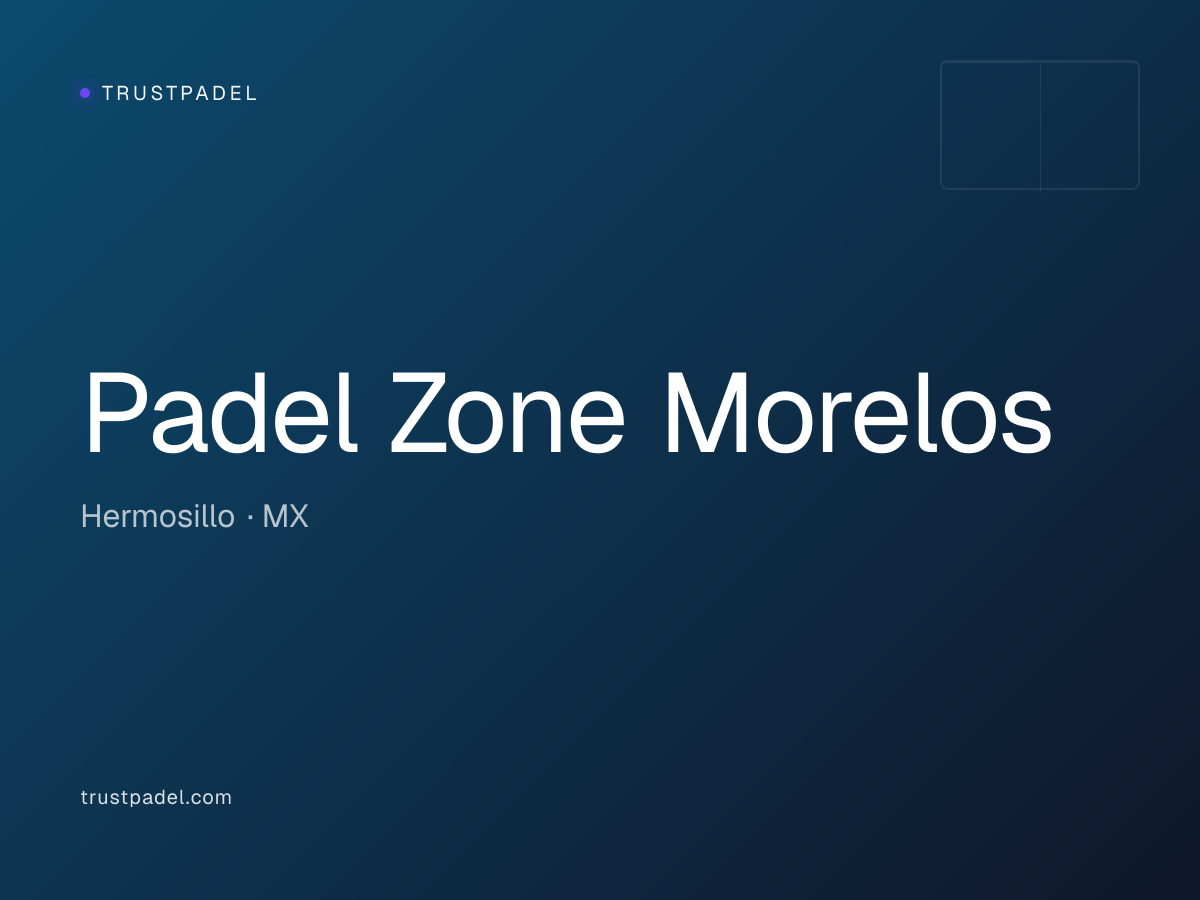 Padel Zone Morelos padel club