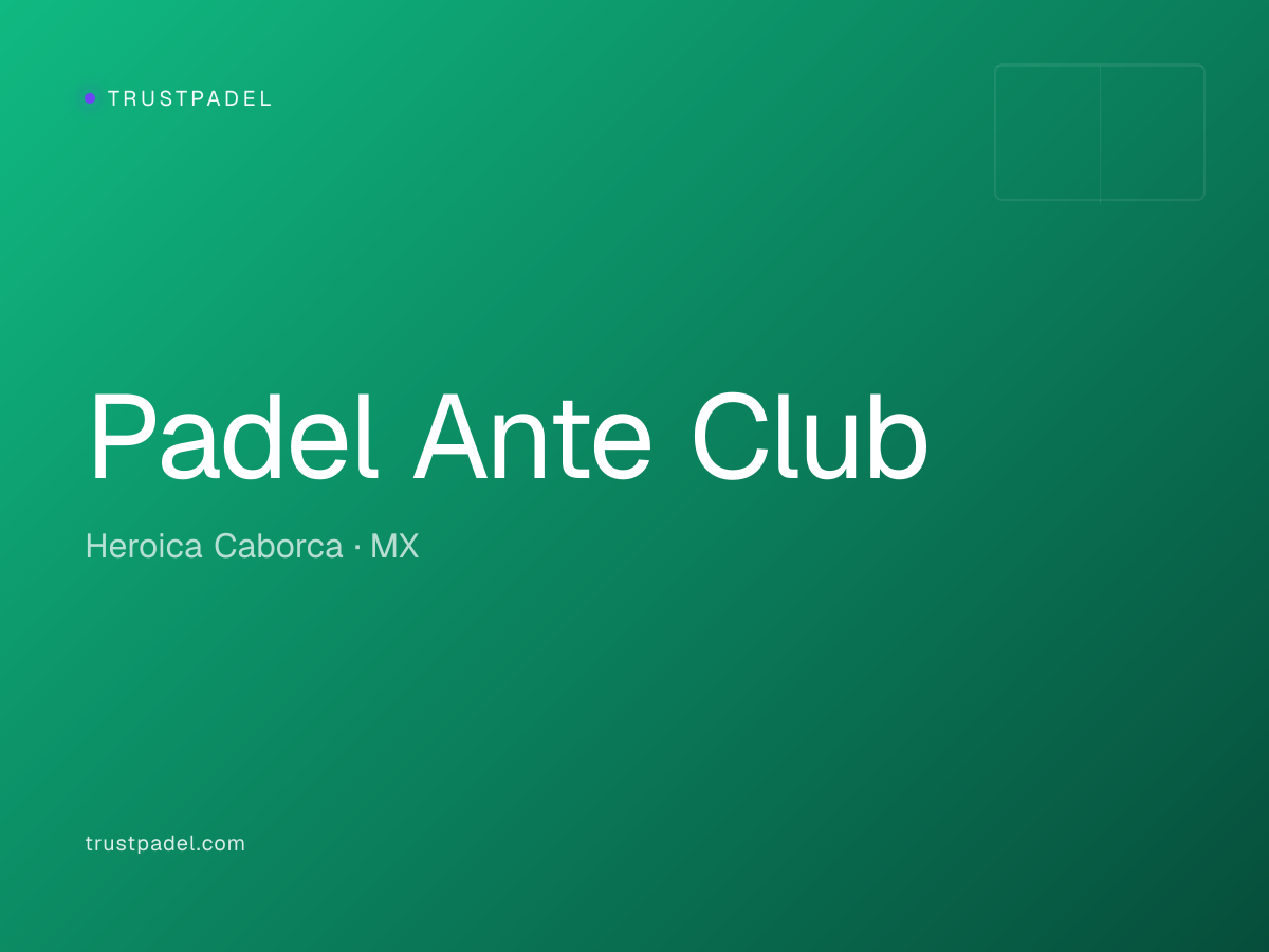 Padel Ante Club padel club