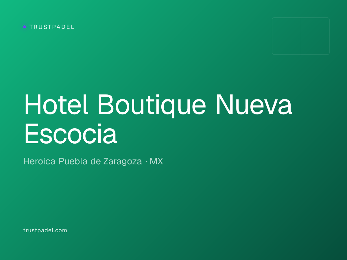 Hotel Boutique Nueva Escocia padel club