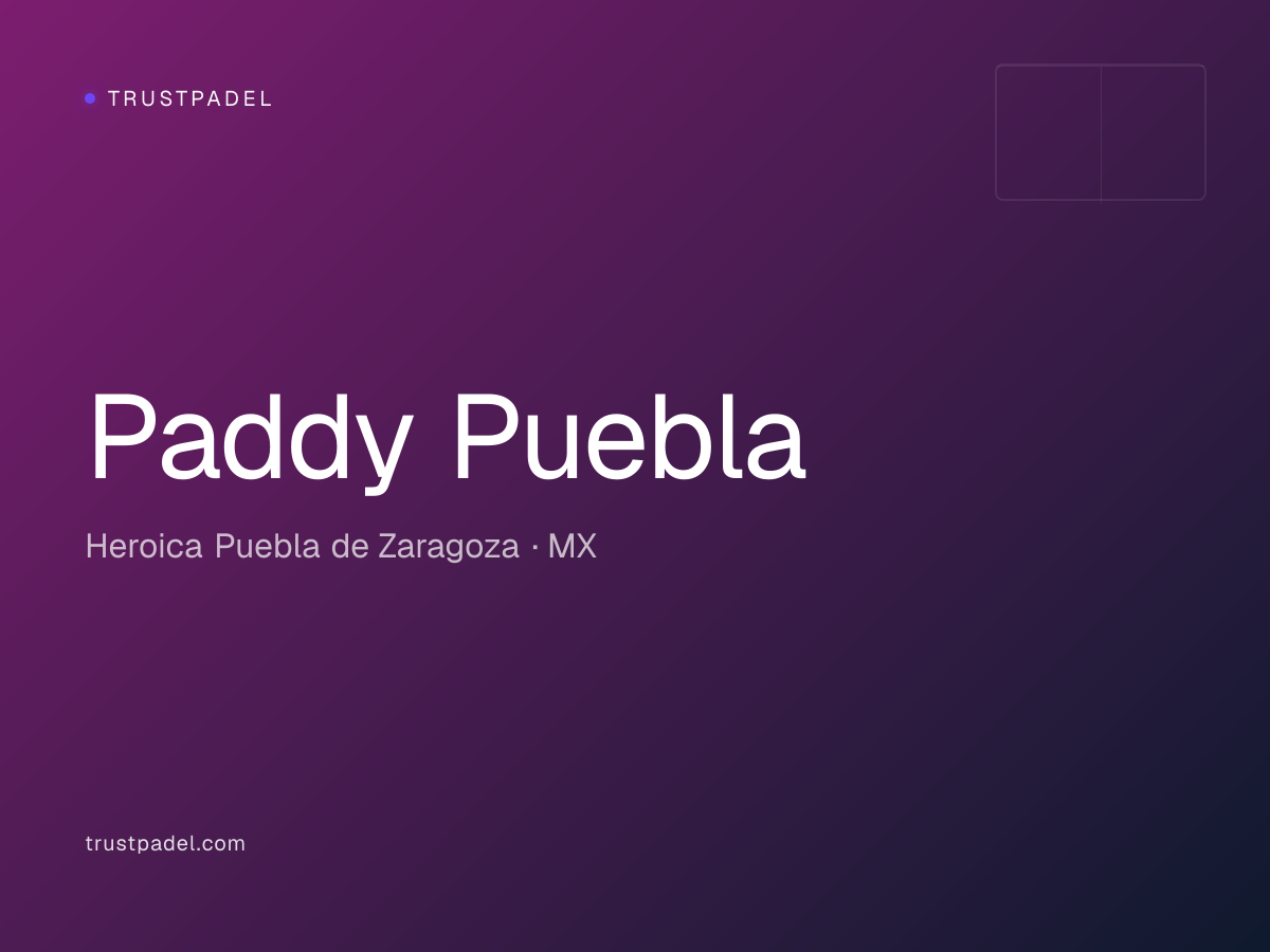 Paddy Puebla padel club