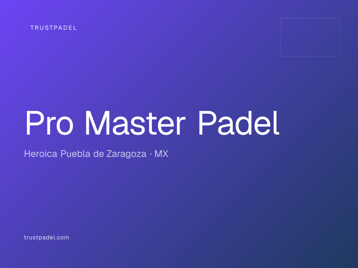 Pro Master Padel padel club