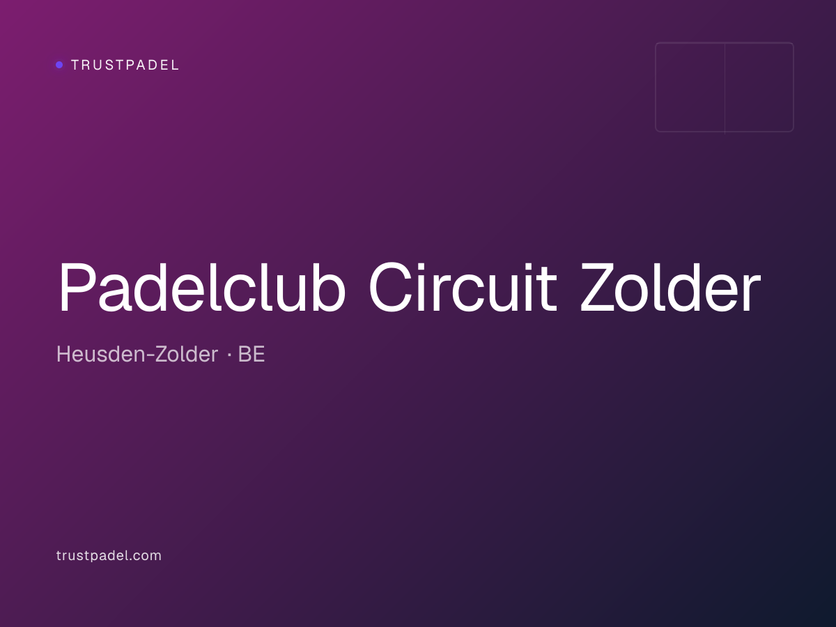 Padelclub Circuit Zolder padel club
