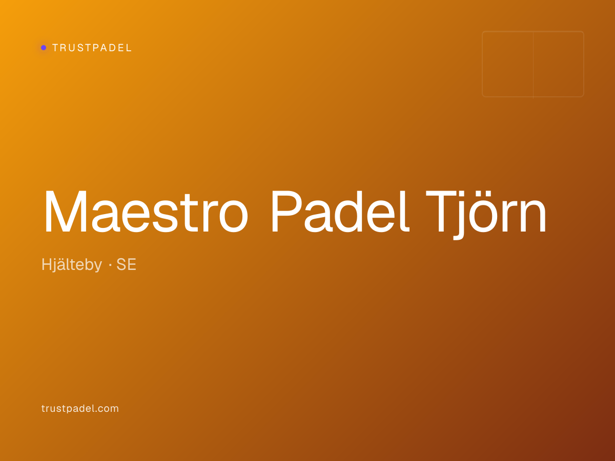 Maestro Padel Tjörn padel club
