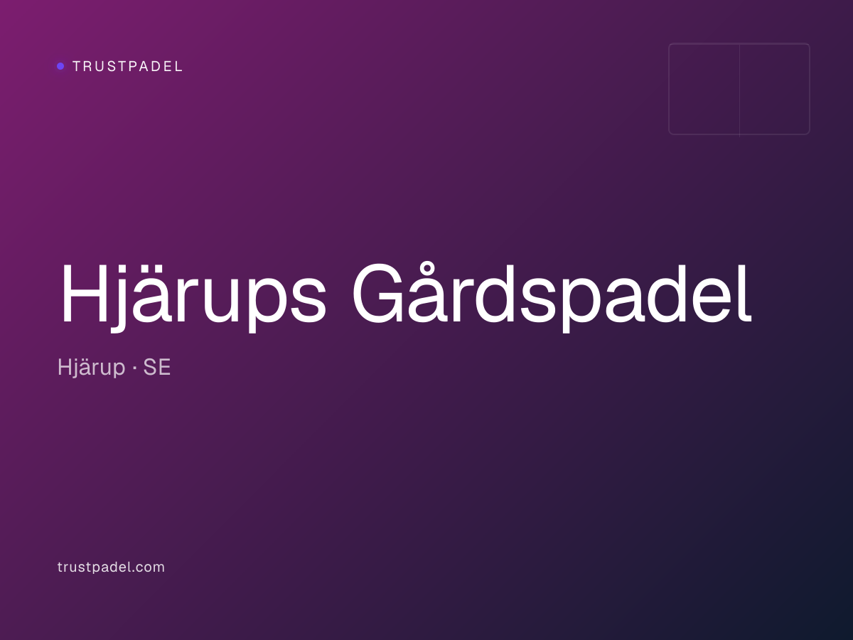 Hjärups Gårdspadel padel club