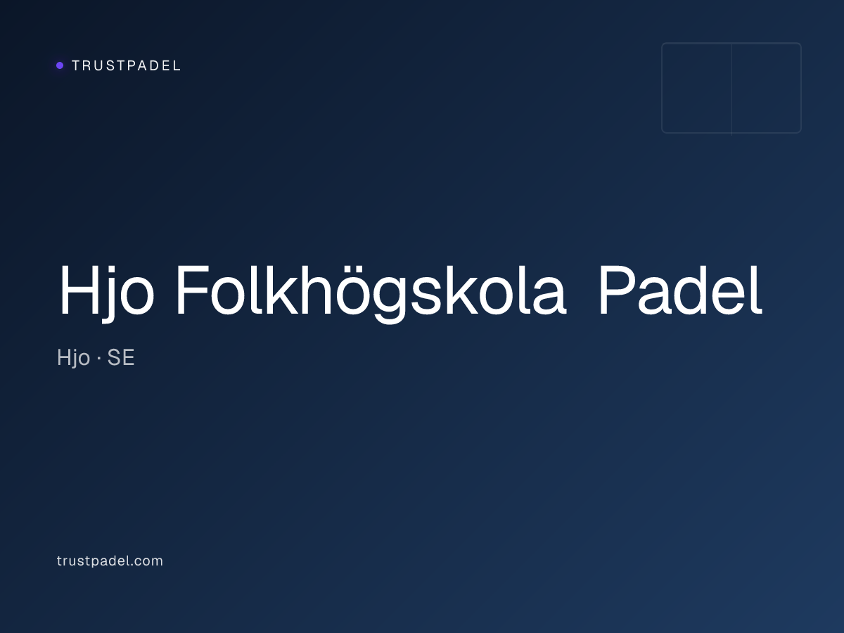 Hjo Folkhögskola Padel padel club