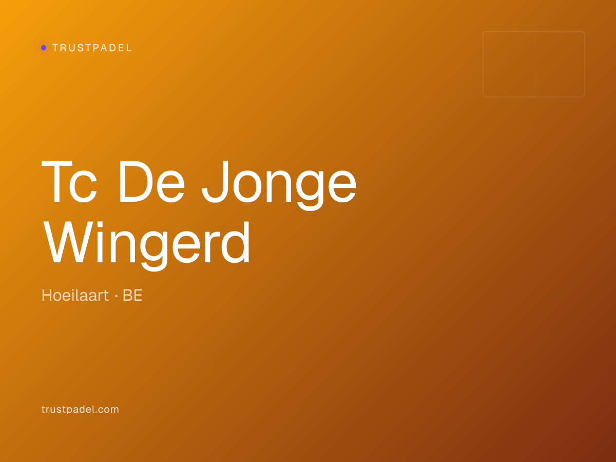 Tc De Jonge Wingerd padel club