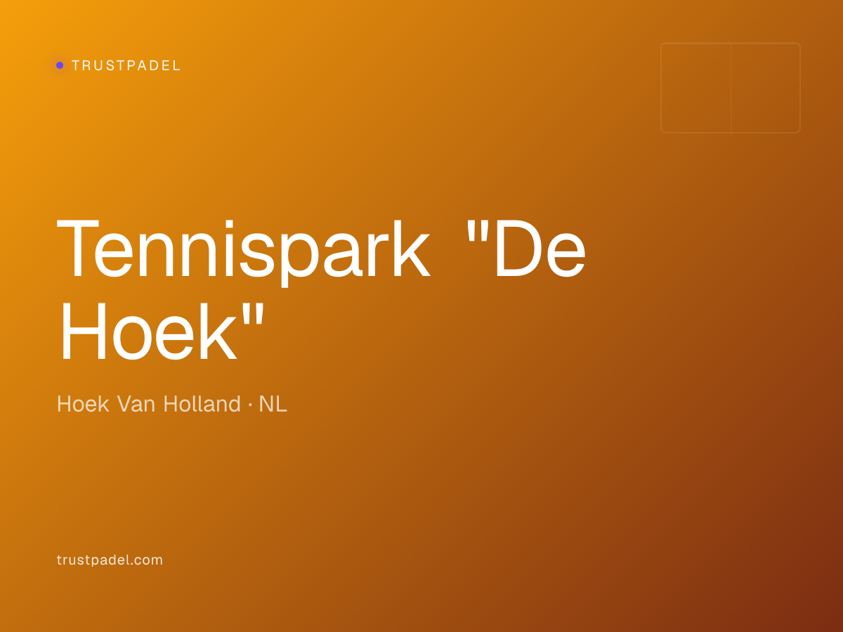 Tennispark "De Hoek" padel club