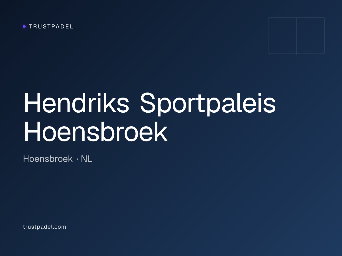Hendriks Sportpaleis Hoensbroek padel club