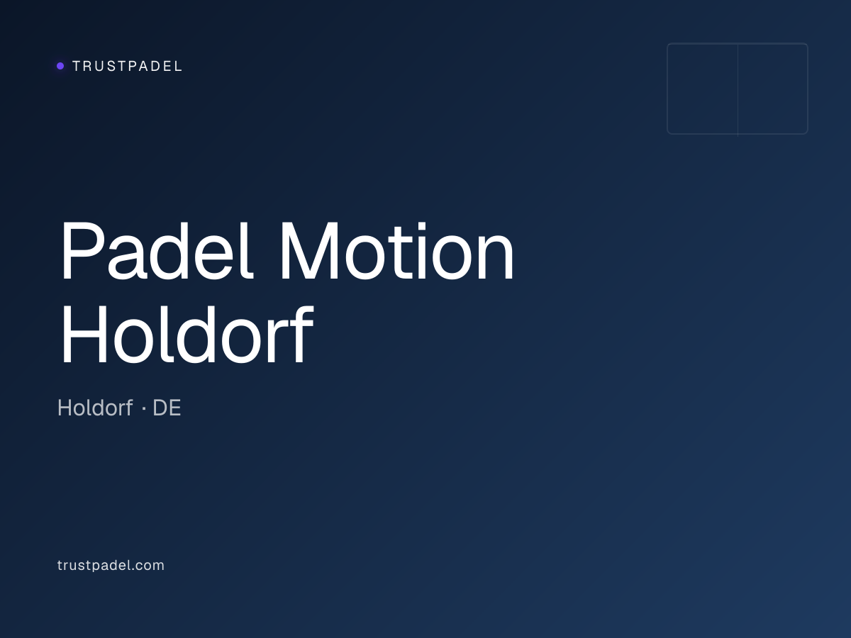 Padel Motion Holdorf padel club