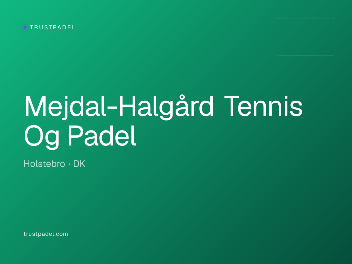 Mejdal-Halgård Tennis Og Padel padel club