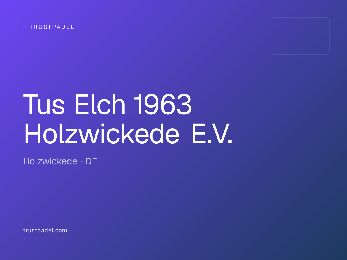 Tus Elch 1963 Holzwickede E.V. padel club
