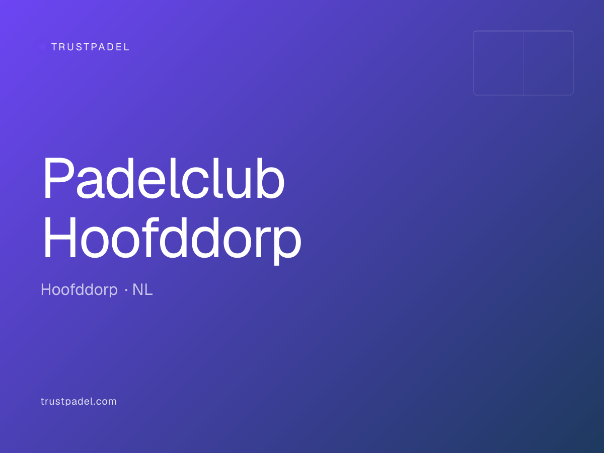 Padelclub Hoofddorp padel club