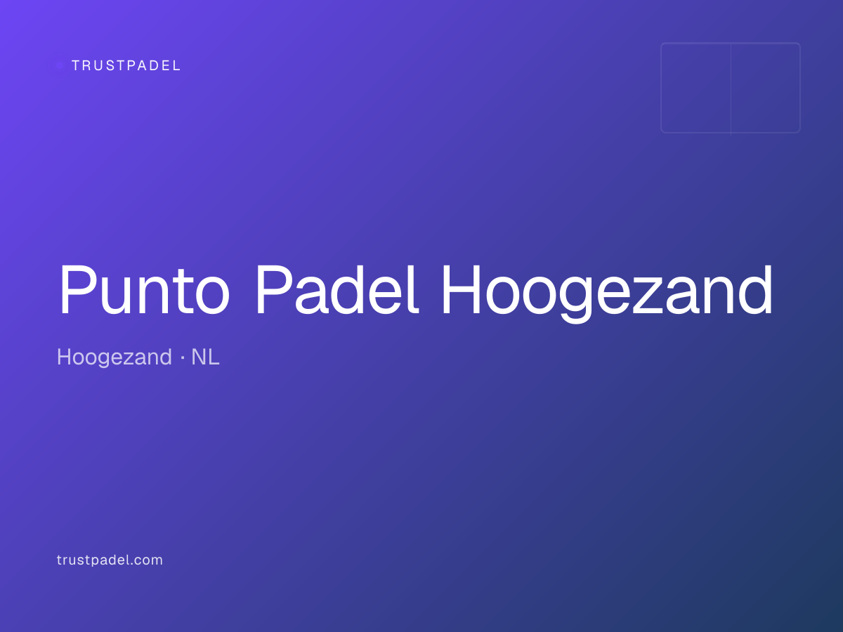 Punto Padel Hoogezand padel club