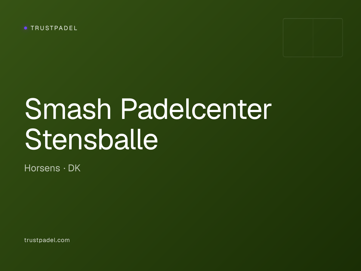 Smash Padelcenter Stensballe padel club