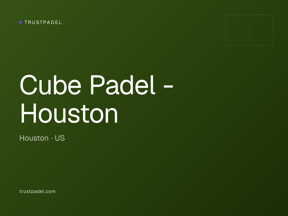 Cube Padel - Houston padel club