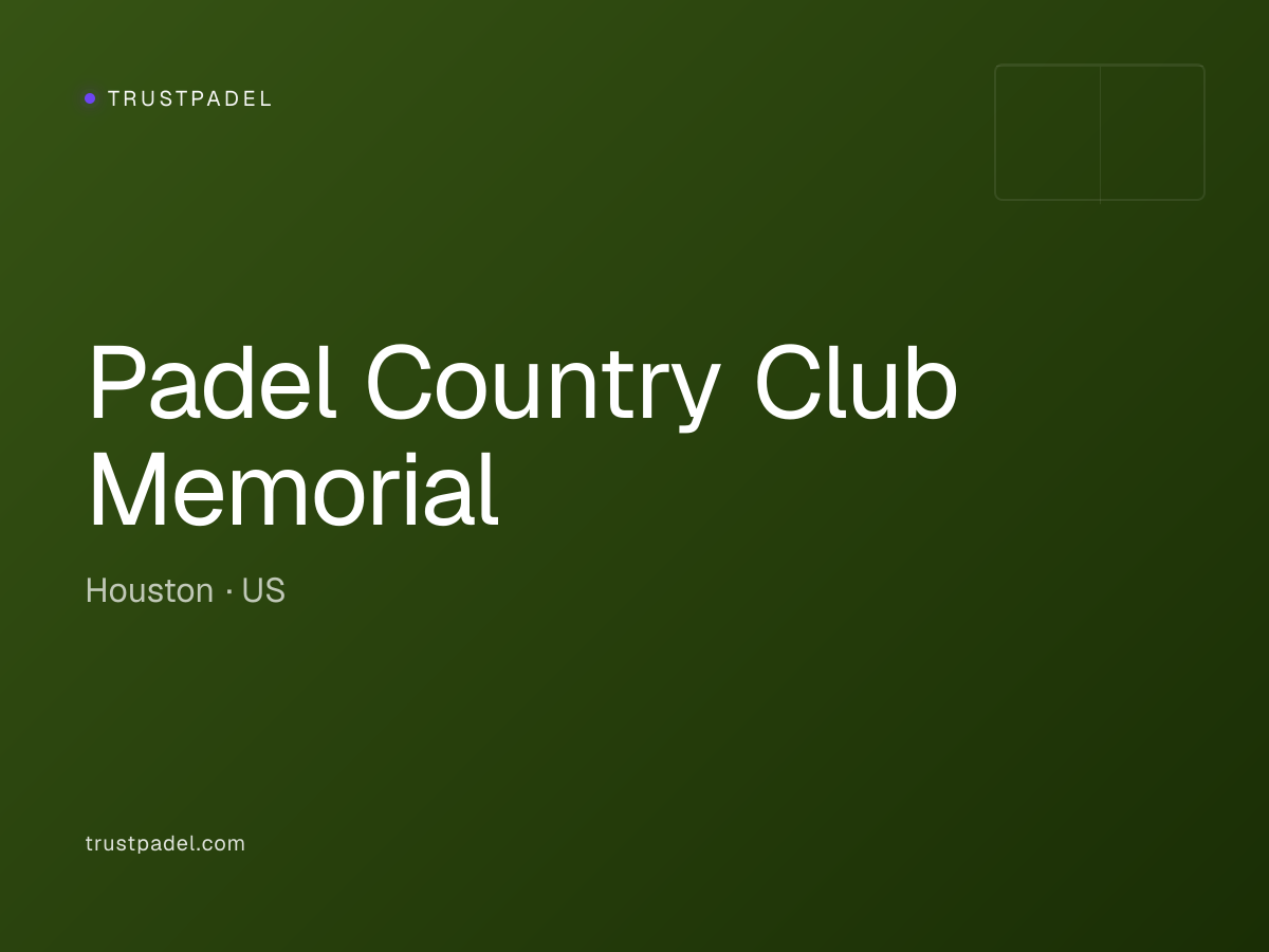 Padel Country Club Memorial padel club