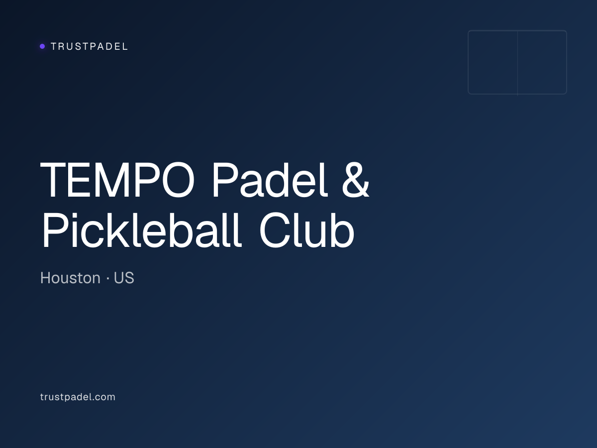 TEMPO Padel & Pickleball Club padel club