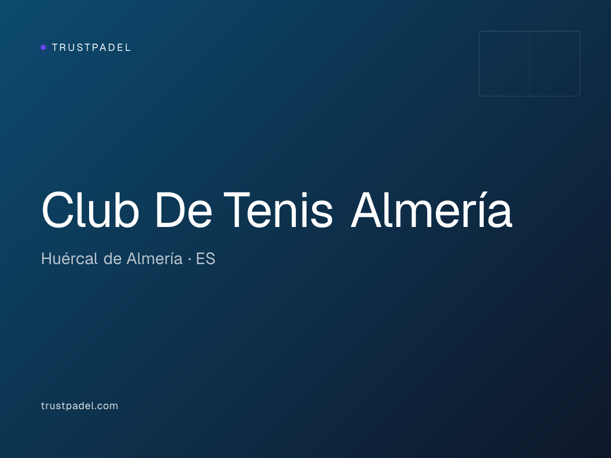 Club De Tenis Almería padel club
