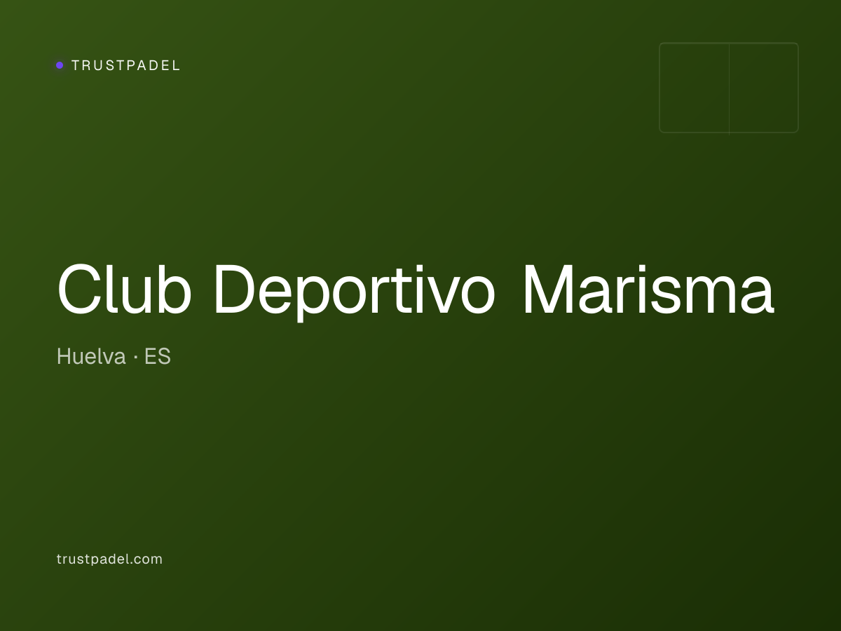 Club Deportivo Marisma padel club