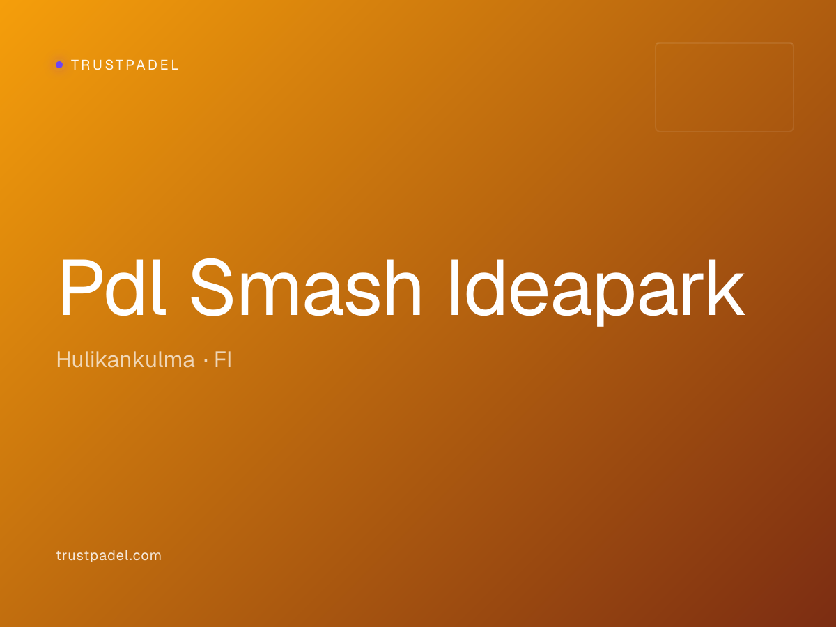 Pdl Smash Ideapark padel club