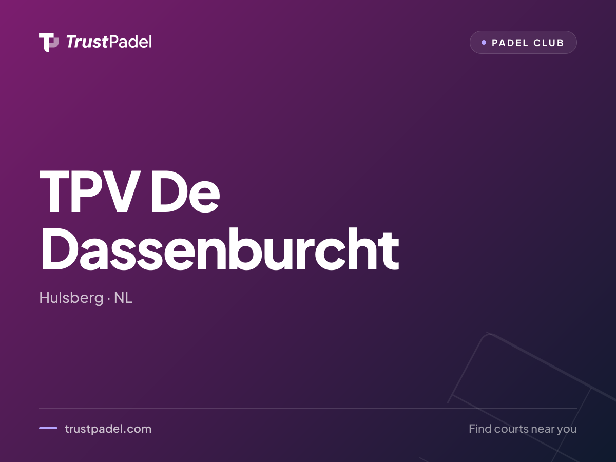 TPV De Dassenburcht padel club