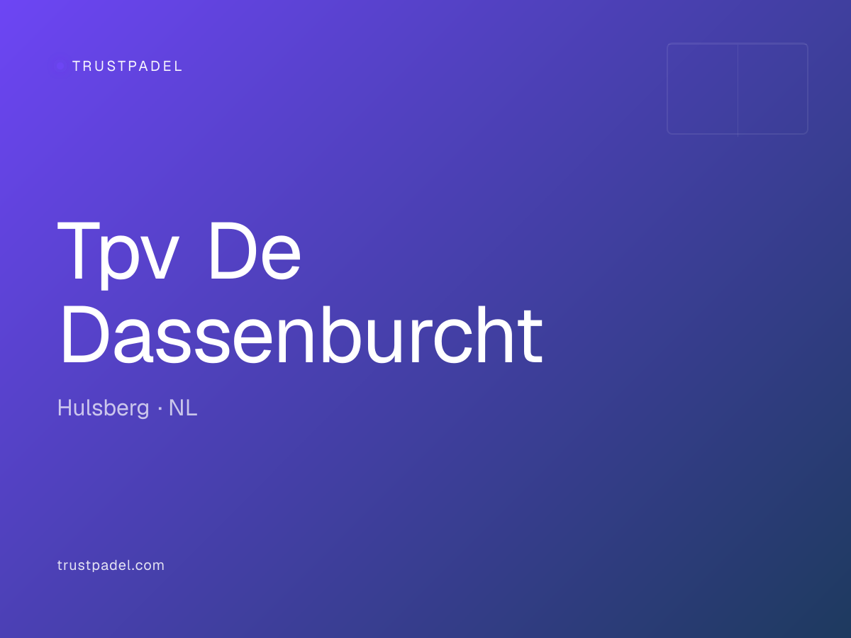 Tpv De Dassenburcht padel club