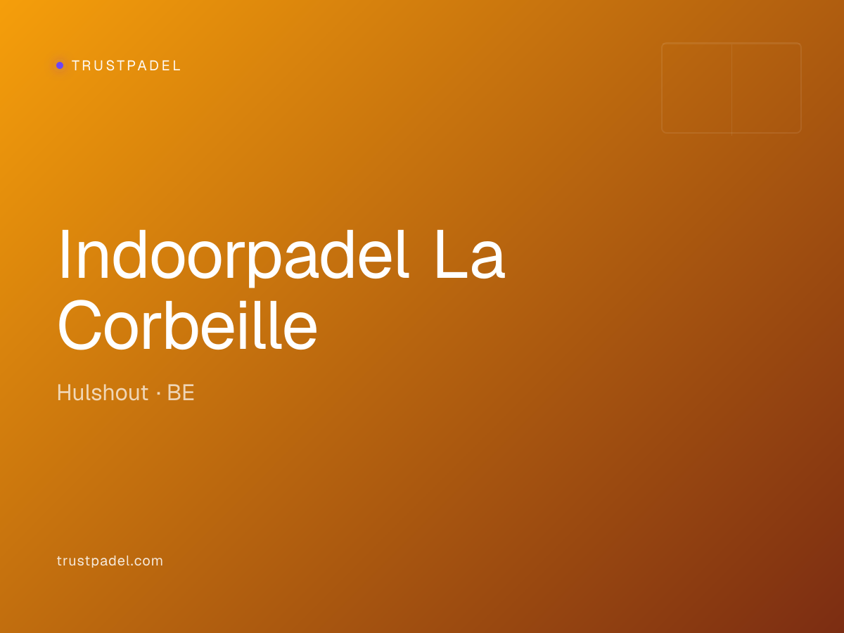 Indoorpadel La Corbeille padel club